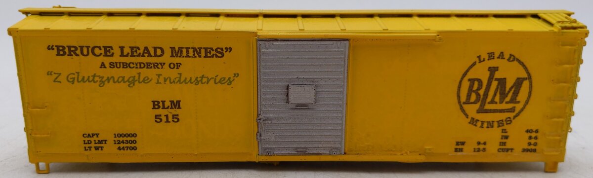 S-Helper S Gauge Bruce Lead Mines Custom Painted Boxcar #515/Box