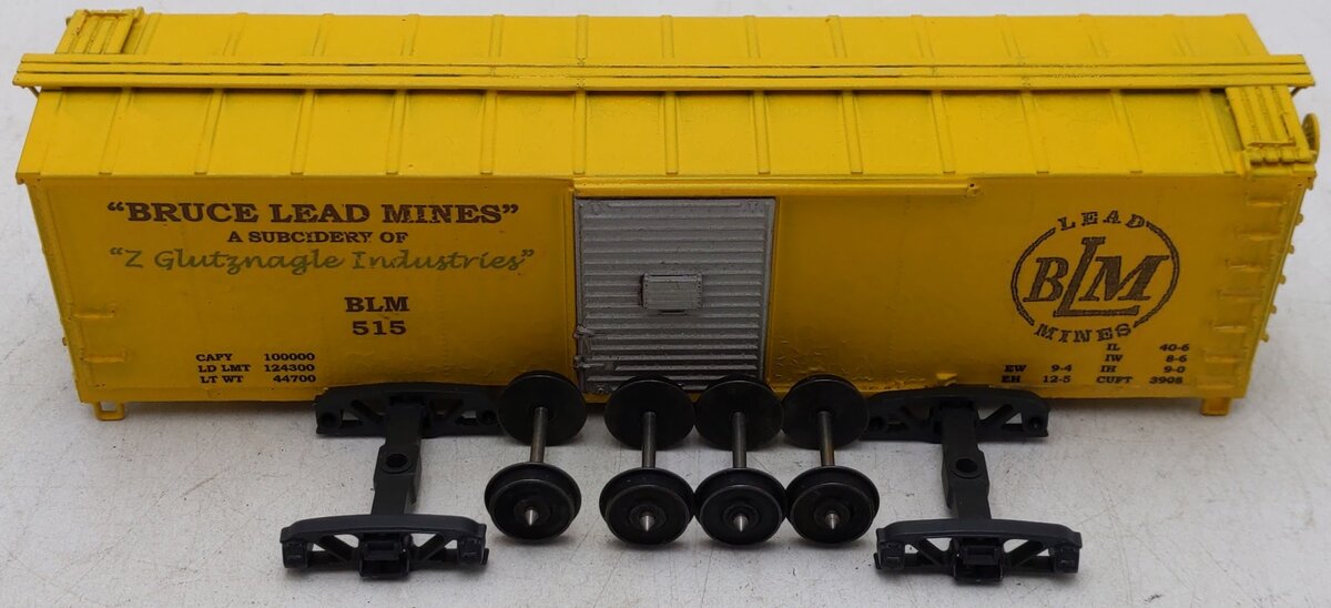 S-Helper S Gauge Bruce Lead Mines Custom Painted Boxcar #515/Box
