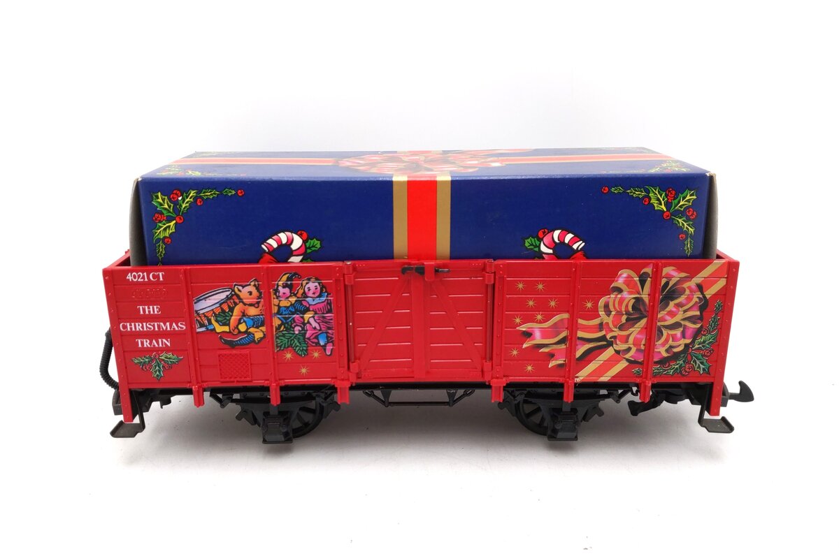 LGB 4021CT G Scale Low Side Christmas Gondola with Gift Box EX/Box