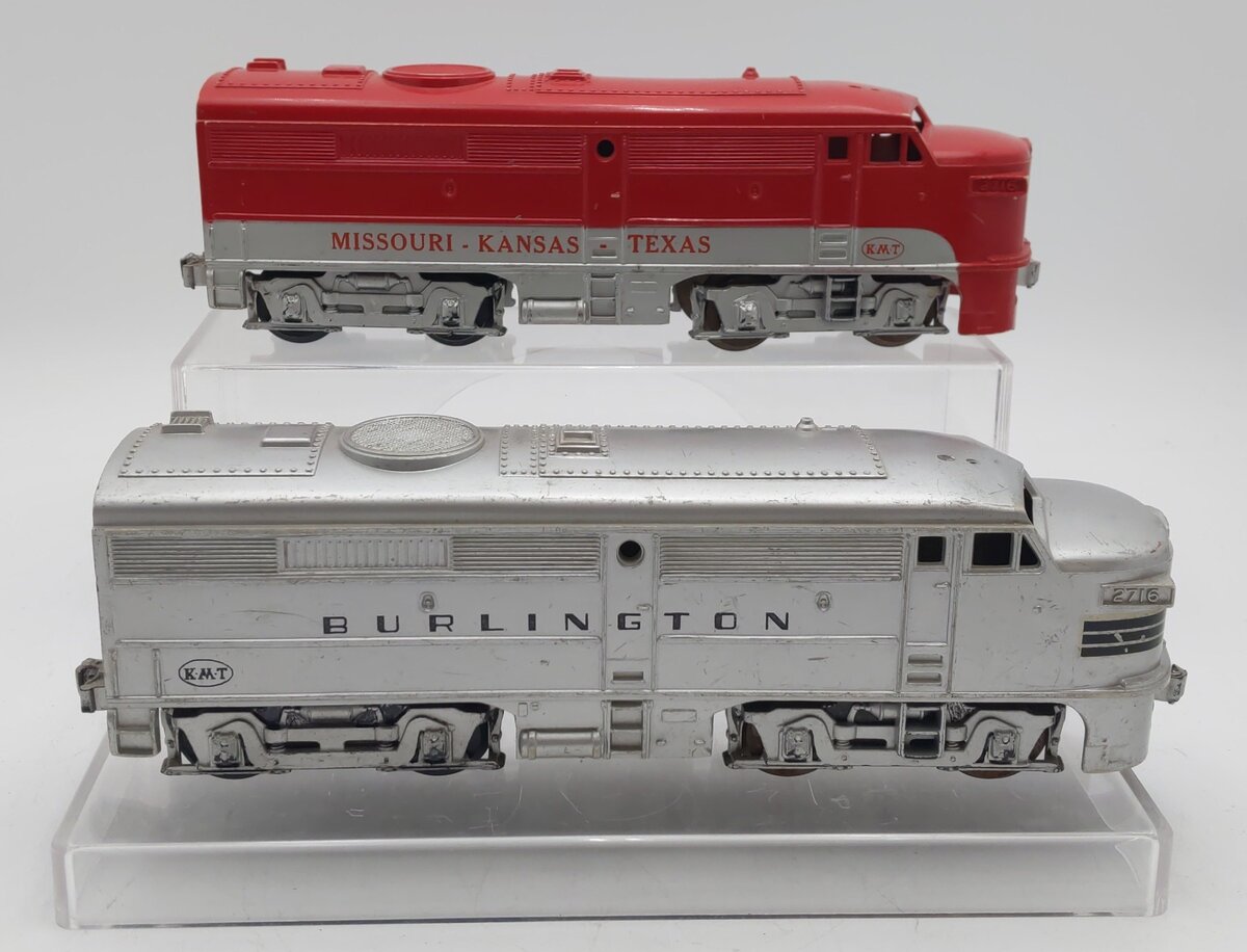 KMT Vintage O Gauge Dummy Diesel Locomotives: 2716, 2716 [2] VG