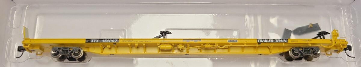 Athearn 14345 N TTX/Yellow F89F TOFC Flat Car #151267