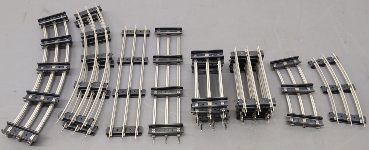 MTH Std. Tinplate Straight & Curved Track Sections #1038,1035,1039,99096 [16] EX