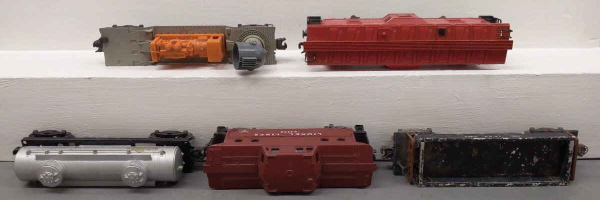 Lionel Vintage O Gauge Freight Cars: 64173, 6517, 6465, 3469, 3620 [5] VG
