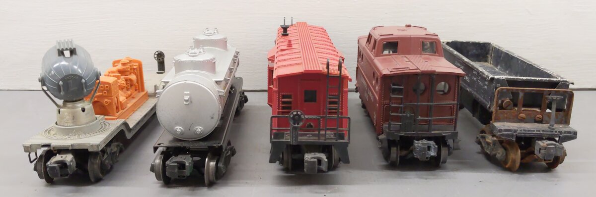 Lionel Vintage O Gauge Freight Cars: 64173, 6517, 6465, 3469, 3620 [5] VG