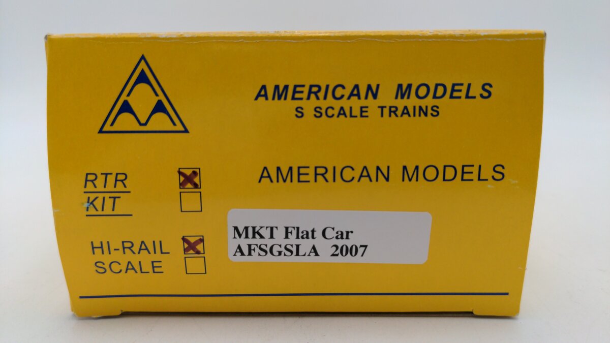 American Models S Scale MKT Flat Car AFSGSLA 2007 EX/Box