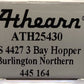 Athearn 25430 N Burlington Northern PS 4427 3- Bay Covered Hopper #445164 LN/Box