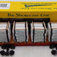 S-Helper S Gauge Custom Painted Bruce Lead Mines Flatcar #2138 w/ Lumber Load/Box