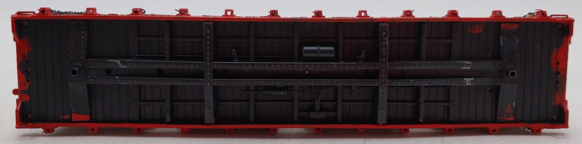 S-Helper S Gauge Custom Painted Bruce Lead Mines Flatcar #2138 w/ Lumber Load/Box
