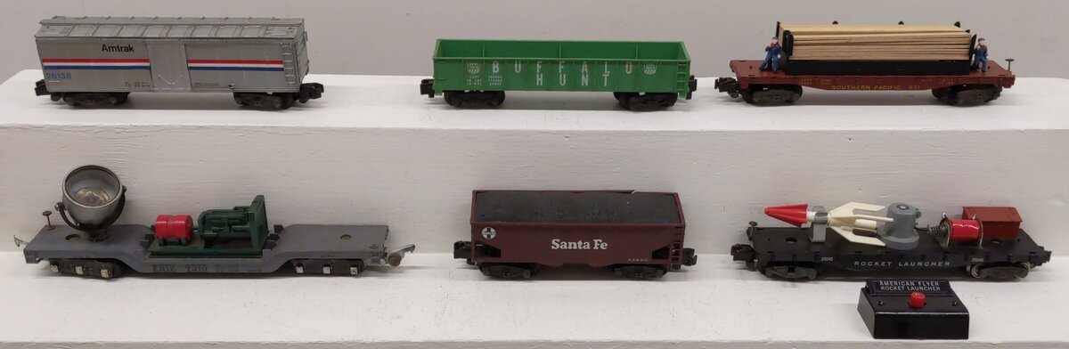 American Flyer Vintage S Gauge Freight Cars #971,26138,7210,25045 [6] VG