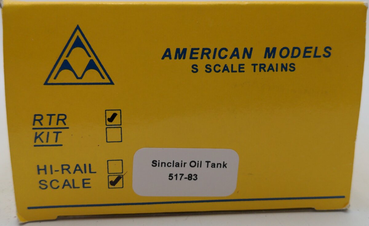 American Models 517-80 S Scale ULTX Tank Car #12783 EX/Box