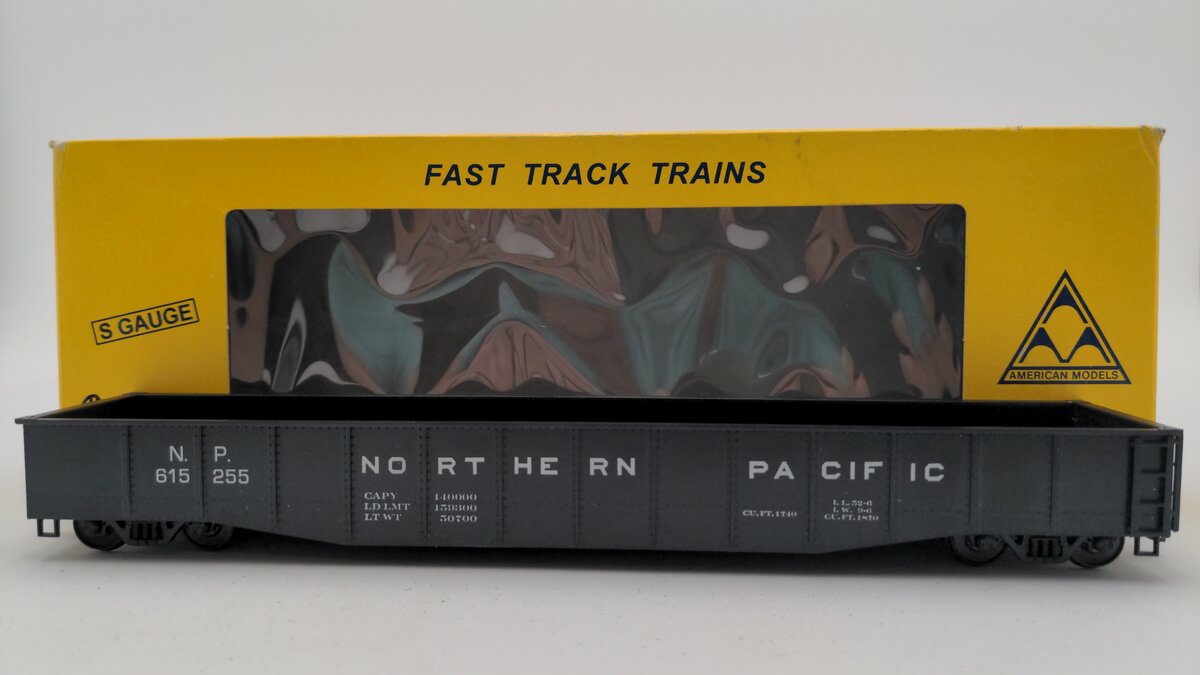 American Models 4422 S Scale Northern Pacific Gondola #615255 EX/Box