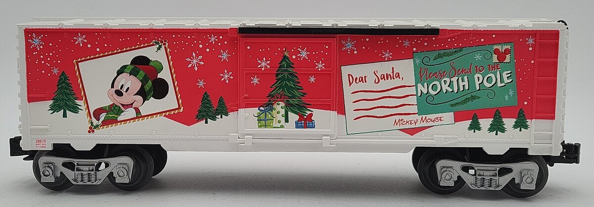 Lionel 1928670 O Mickey's Wish List Boxcar LN/Box