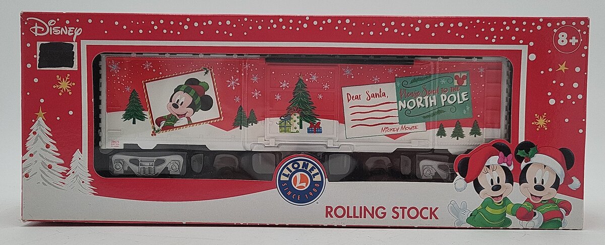 Lionel 1928670 O Mickey's Wish List Boxcar LN/Box
