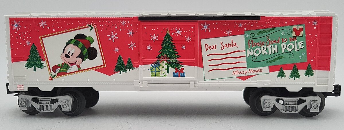 Lionel 1928670 O Mickey's Wish List Boxcar LN/Box