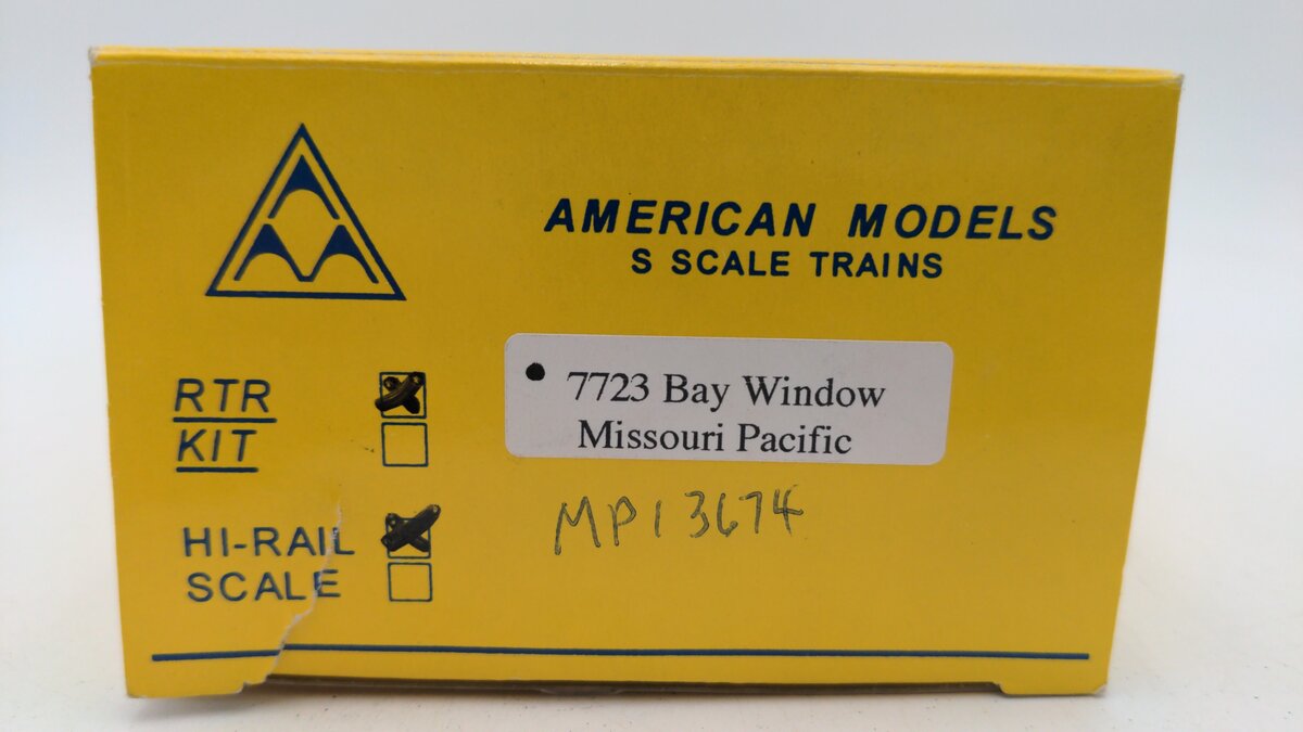 American Models 7723 S Scale Missouri Pacific Lines Caboose #13674 VG/Box