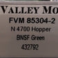 Fox Valley Models 85304-2 N BNSF Covered 4700 Hopper #432792 LN/Box