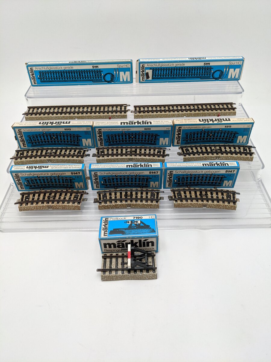 Marklin HO Scale Assorted Track [9] LN/Box
