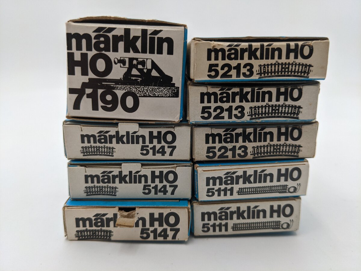 Marklin HO Scale Assorted Track [9] LN/Box