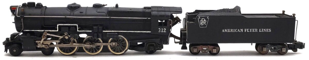 American Flyer 312 Vintage S Pennsylvania 4-6-2 Die-cast Steam Loco & Tender