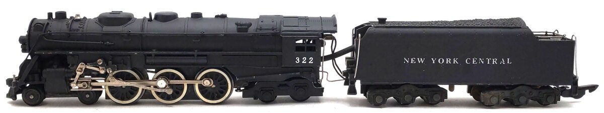 American Flyer 322 Vintage S NYC 4-6-4 Hudson Steam Locomotive & Tender EX