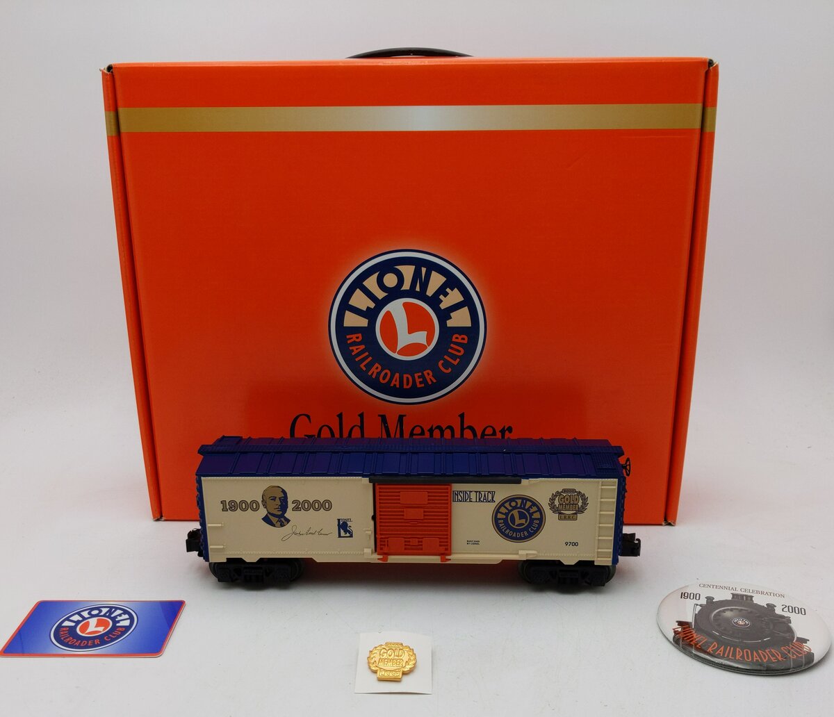 Lionel 6-19991 O Gauge LRRC Gold Member Box Car LN/Box