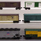 Lionel O Assorted Freight Cars: 6-9366, 5700, 9710, 5706, 5707, & 9416 [6] EX/Box