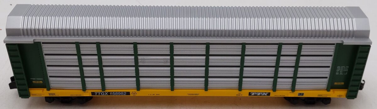 American Flyer 10919011 S Gauge AF Burlington Northern Autorack #158982 EX/Box
