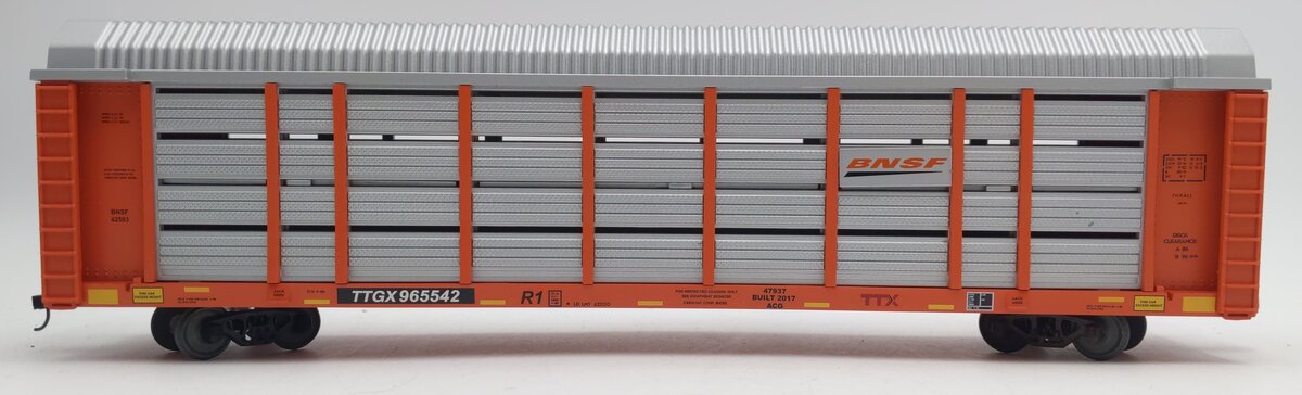 American Flyer 6-47937 S BNSF Auto Carrier #TTGX 965542 - Custom/Box