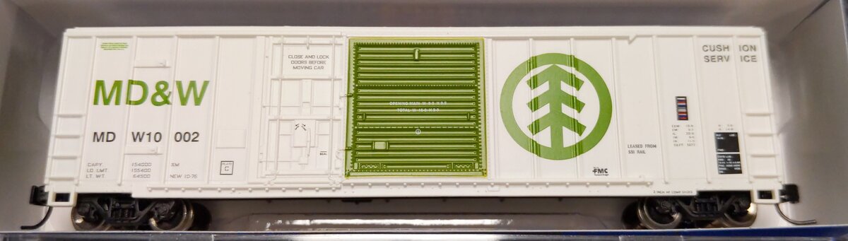 Athearn 24594 N Minnesota Dakota and Western 50' FMC Combo Door Box #10002 LN/Box