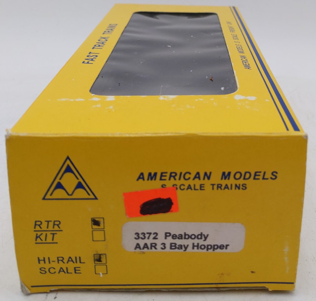 American Models 3372  S Scale Peabody AAR 3 Bay Hopper #9642 LN/Box