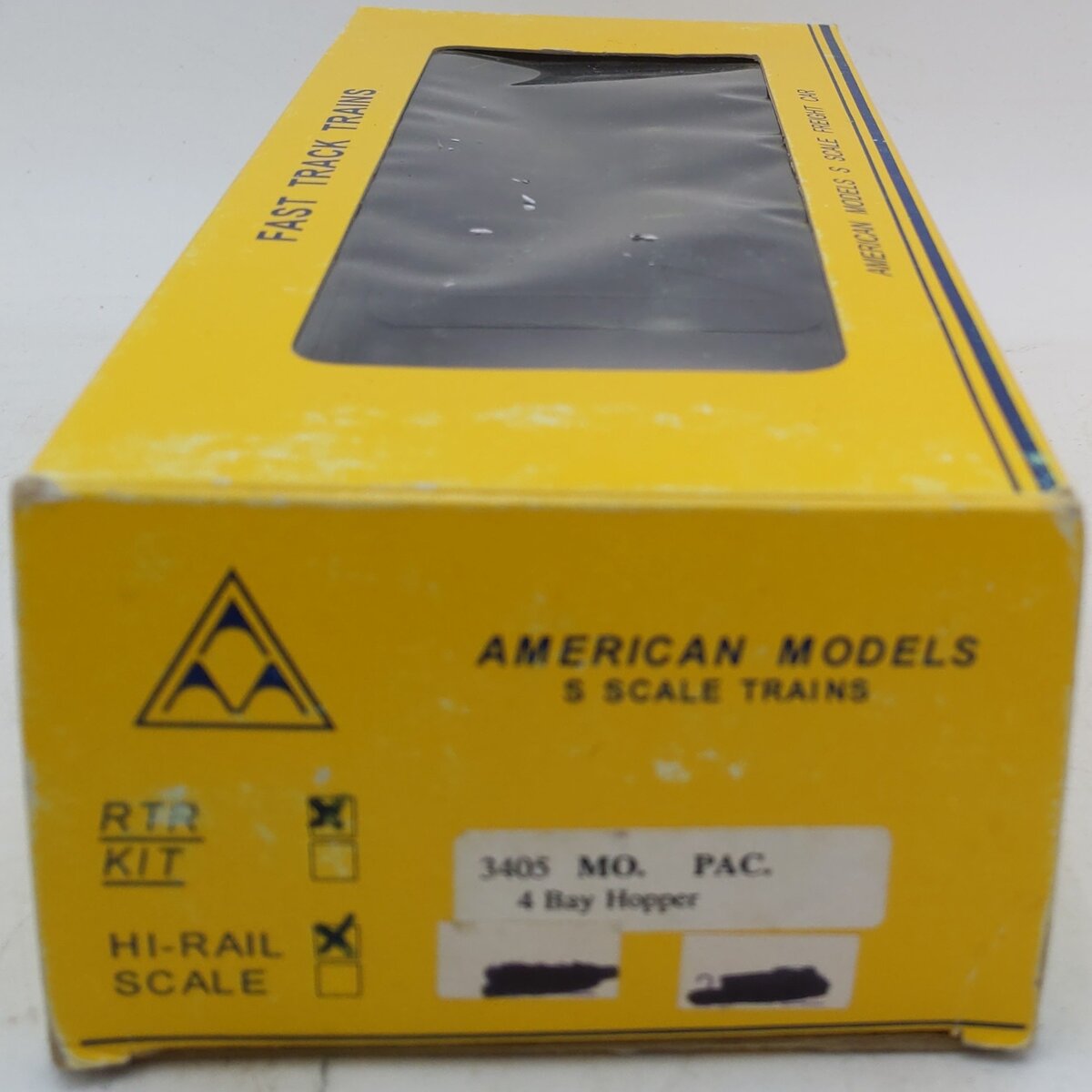 American Models 3405 S Scale Missouri Pacific 4 Bay Hopper #1918 LN/Box