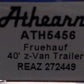 Athearn 5456 N Scale Realco/REAZ 40' Fruehauf Trailer #272449