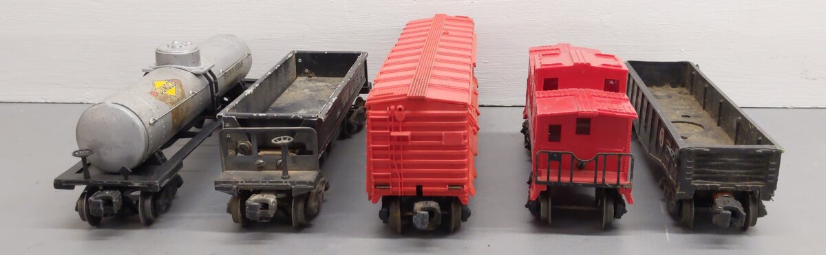 Lionel Vintage O Gauge Freight Cars: 3469, 1007, 6555, 347000, 6470 [5] VG