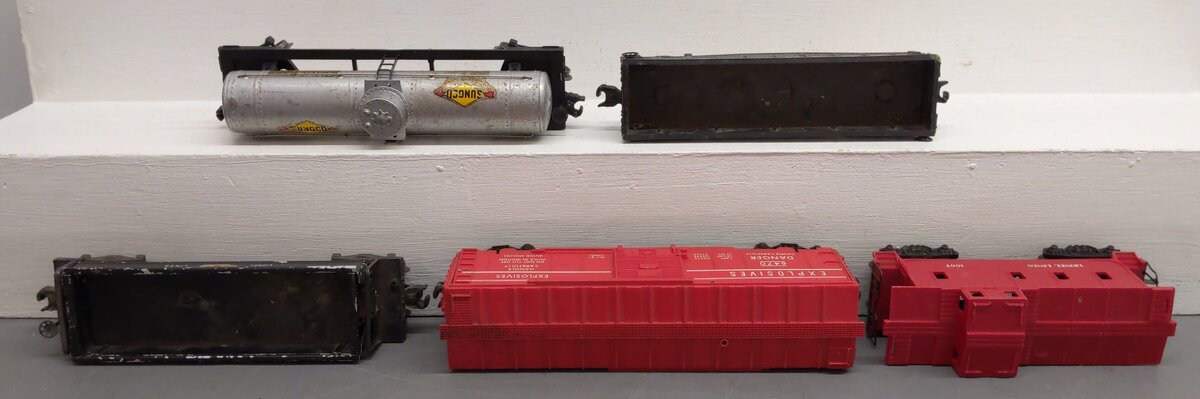 Lionel Vintage O Gauge Freight Cars: 3469, 1007, 6555, 347000, 6470 [5] VG