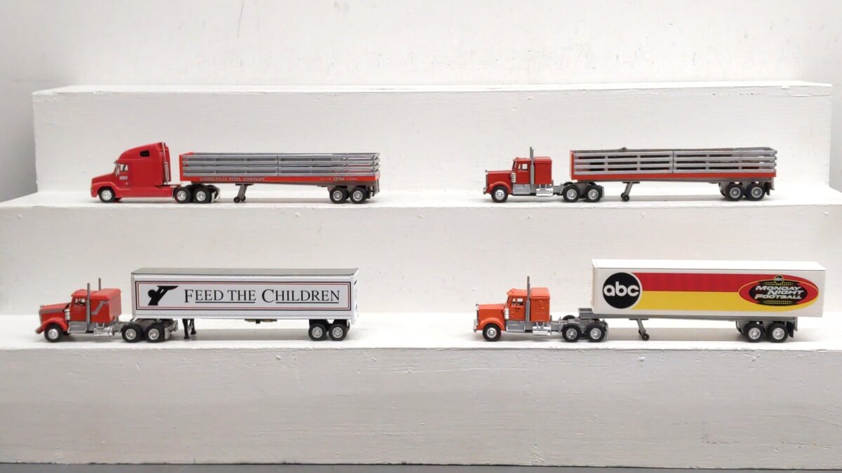 Lionel & Liberty Classics O Gauge Steel Tractors & Trailers [4] EX