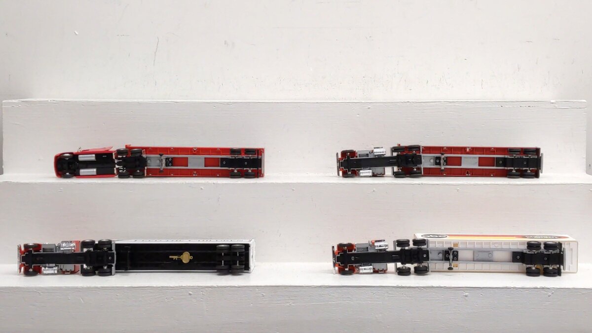 Lionel & Liberty Classics O Gauge Steel Tractors & Trailers [4] EX