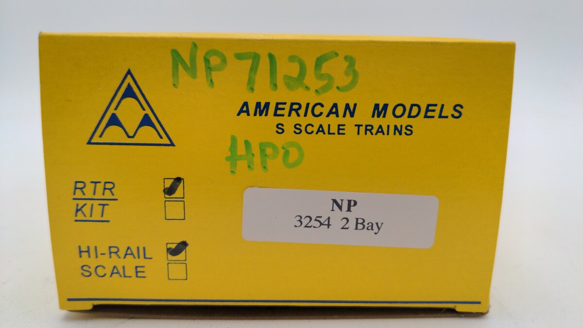 American Models 3254 S Scale Northern Pacific Hopper #71253 EX/Box