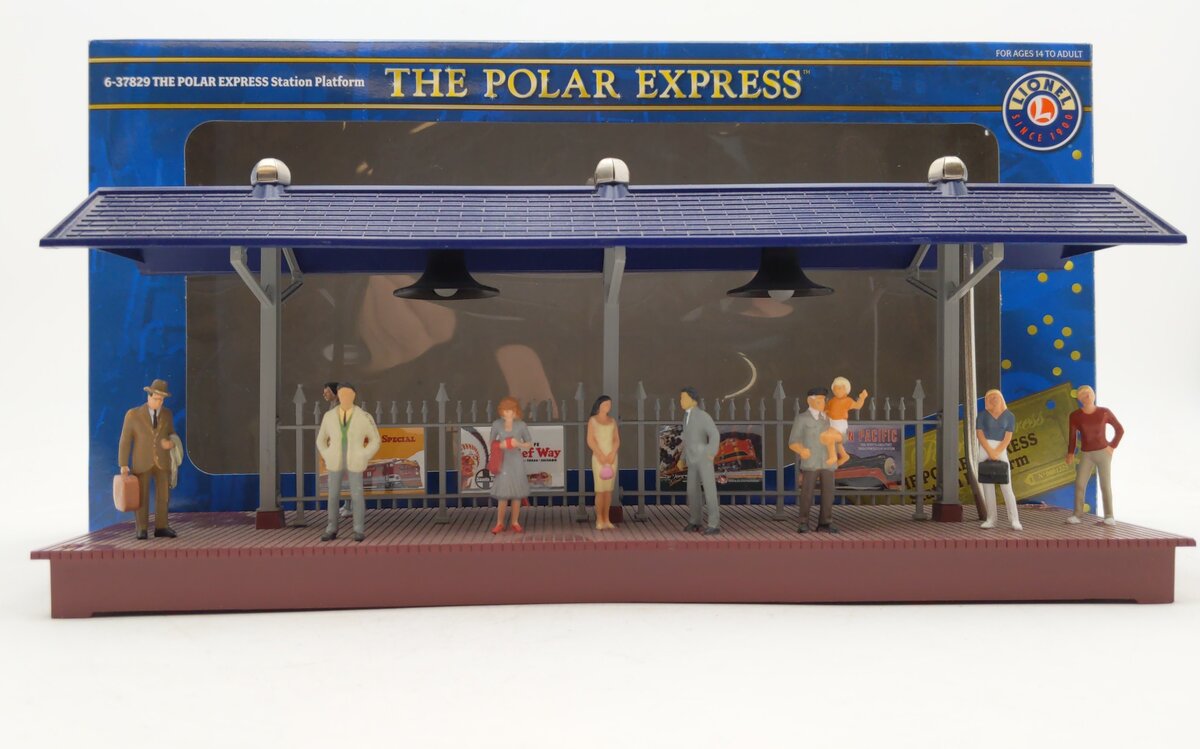 Lionel 6-37829 O Polar Express Station Platform VG/Box