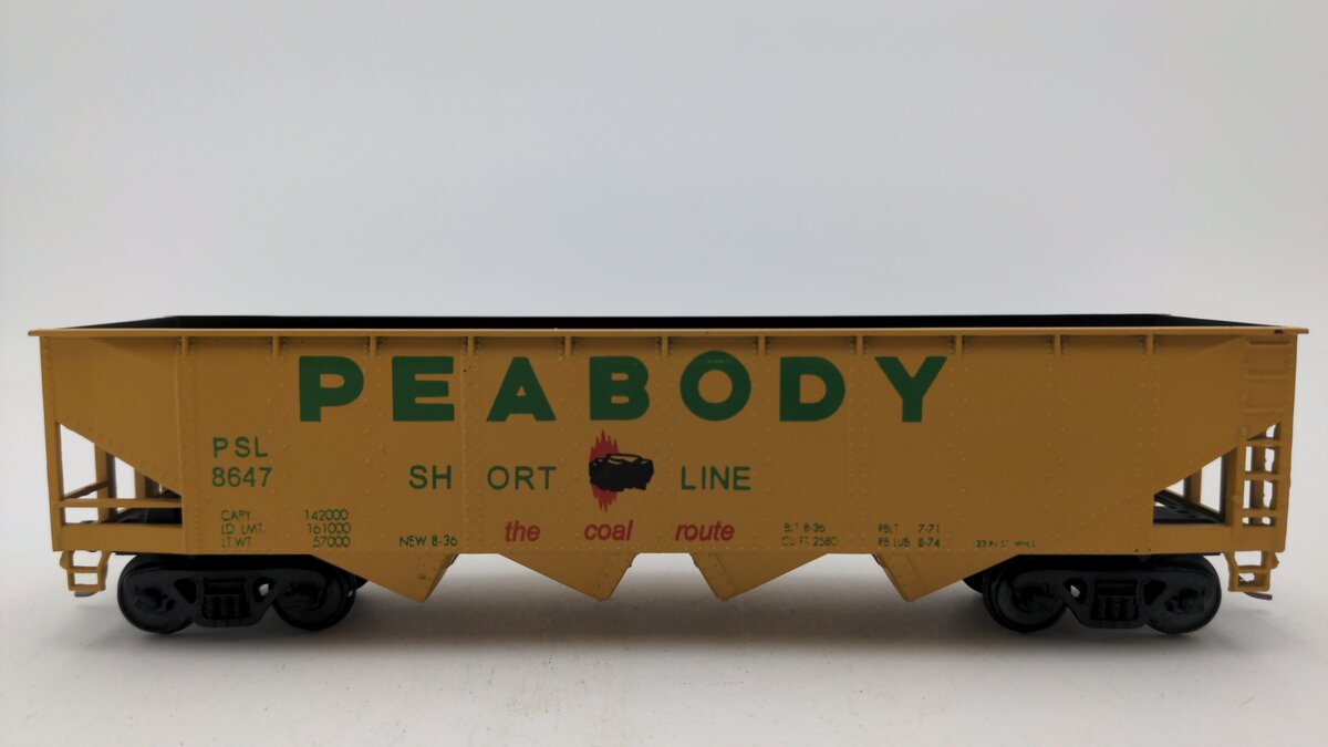 American Models 3406 S Scale Peabody 4-Bay Hopper #8647 EX/Box
