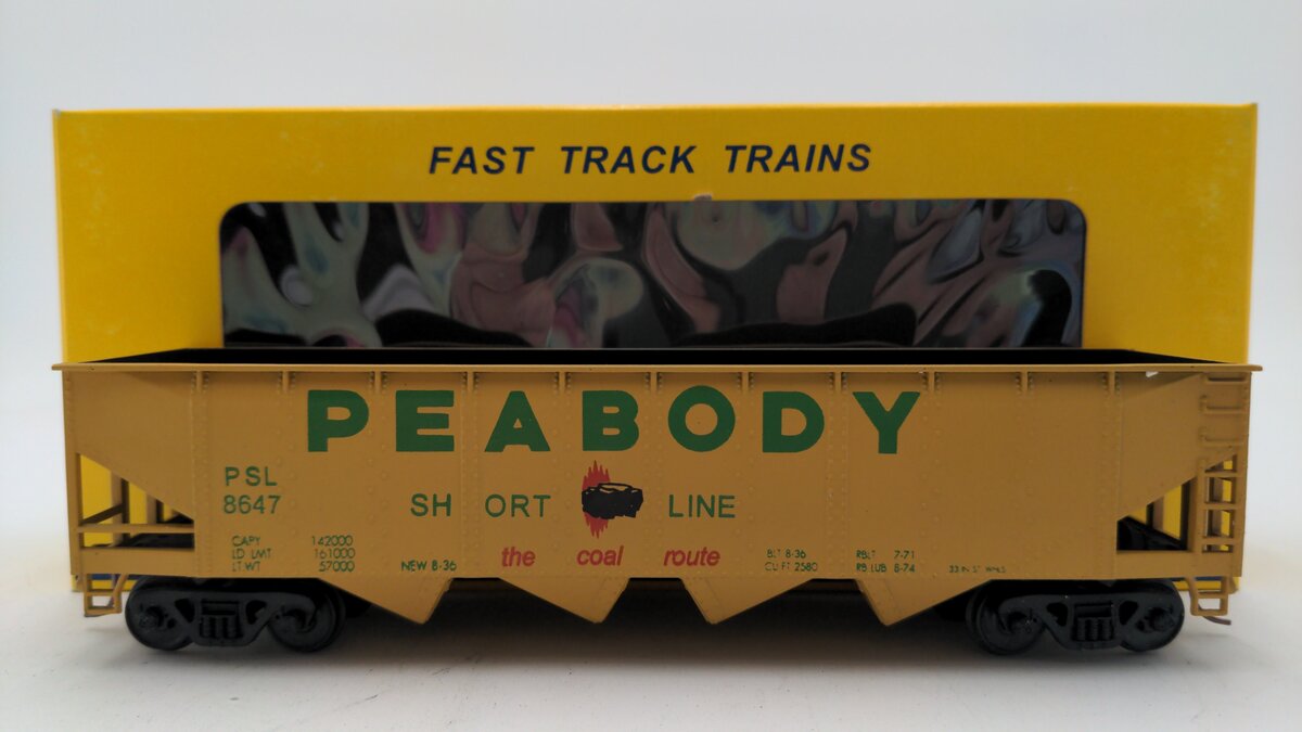 American Models 3406 S Scale Peabody 4-Bay Hopper #8647 EX/Box