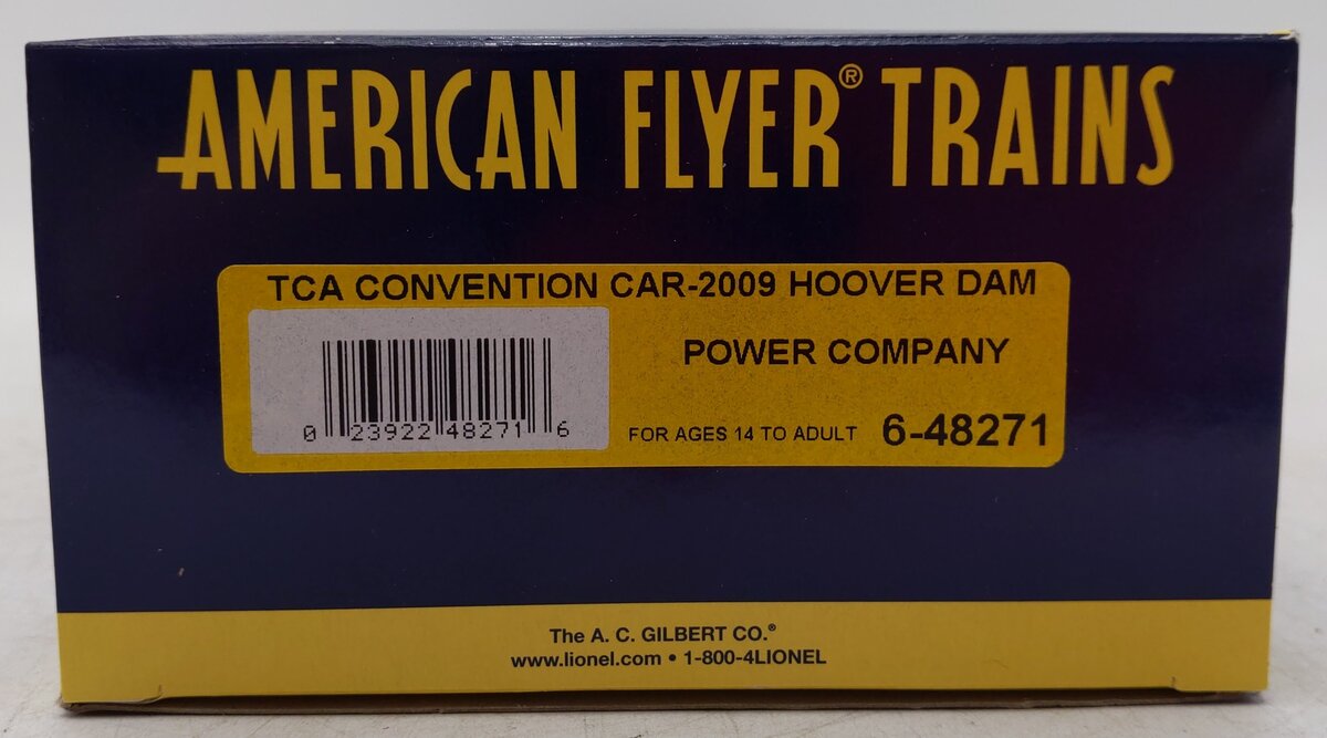 American Flyer 6-48271 S Hoover Dam Power Company Flat Car w/Transformer EX/Box