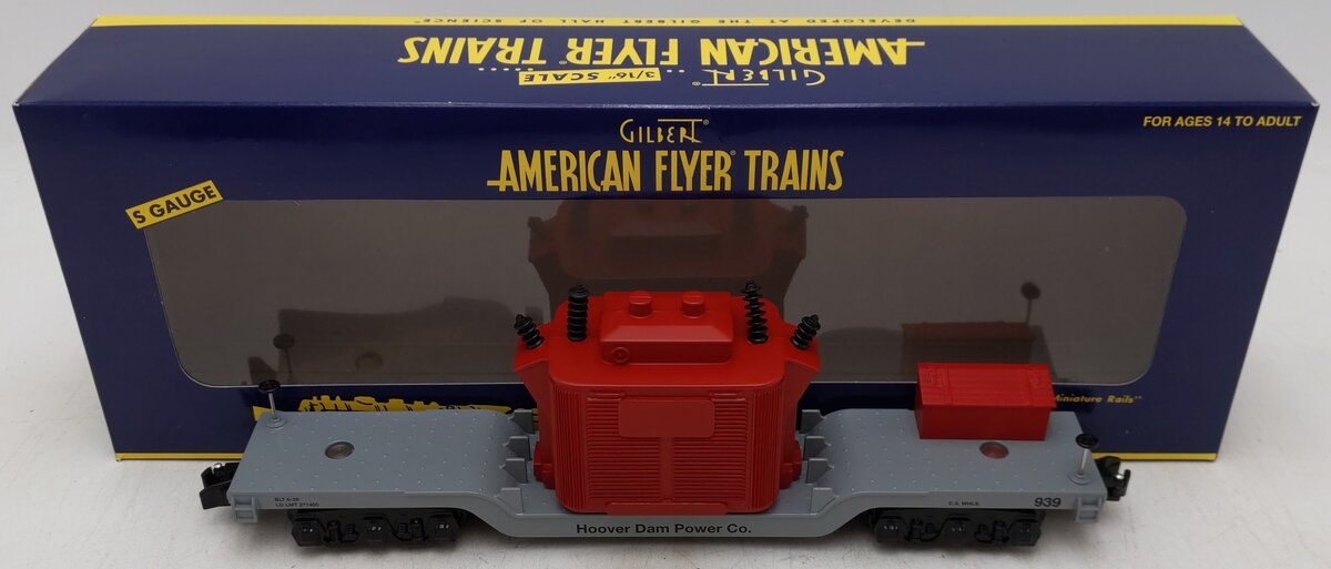 American Flyer 6-48271 S Hoover Dam Power Company Flat Car w/Transformer EX/Box