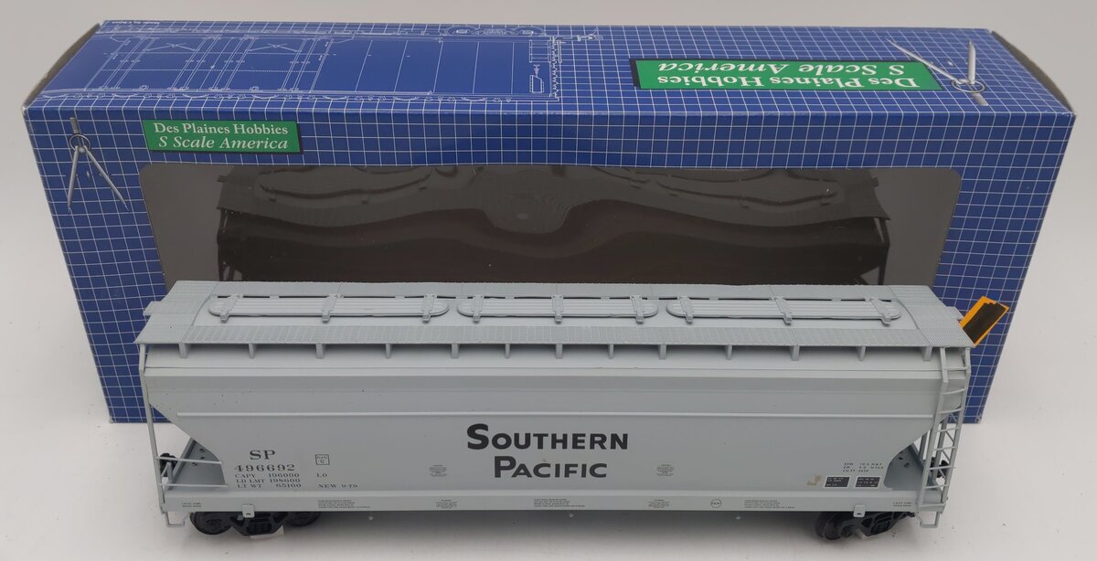 Des Plaines Hobbies SSA2205.6 S Southern Pacific 3-Bay ACF Hopper #496692 EX/Box