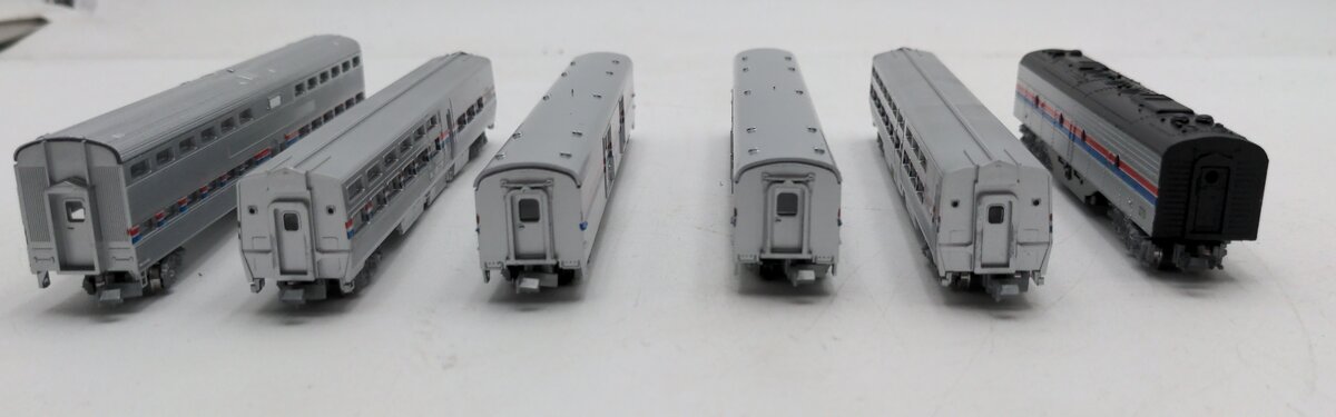 Con-Cor N Scale Assorted Amtrak Dummy B Unit & Passenger Cars [6] LN/Box