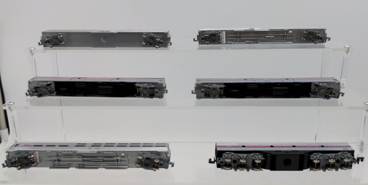 Con-Cor N Scale Assorted Amtrak Dummy B Unit & Passenger Cars [6] LN/Box