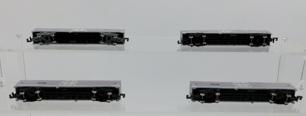 Con-Cor N Scale Amtrak Assorted Freight Cars: #1522, #1407 [4] LN/Box