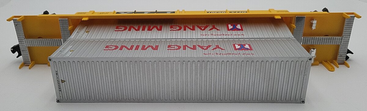 Menards 279-3688 O Gauge TTX Container Car with Two Containers #05307 EX/Box