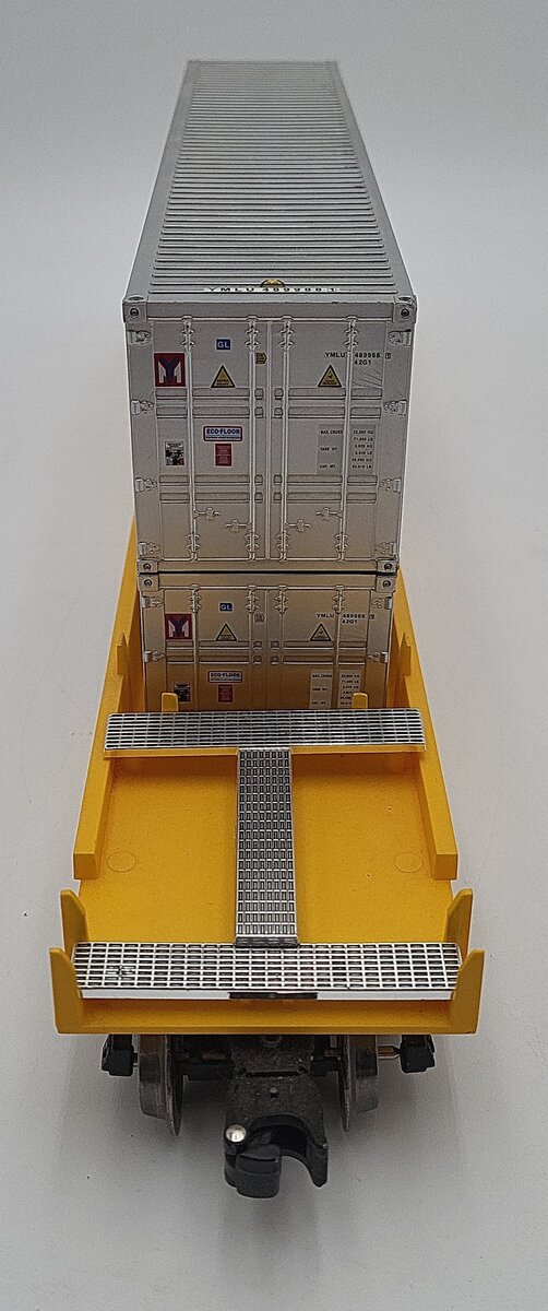 Menards 279-3688 O Gauge TTX Container Car with Two Containers #05307 EX/Box