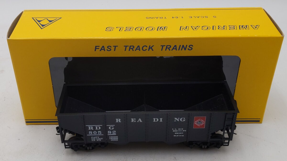 American Models S Scale Reading Hopper Car #80582 LN/Box