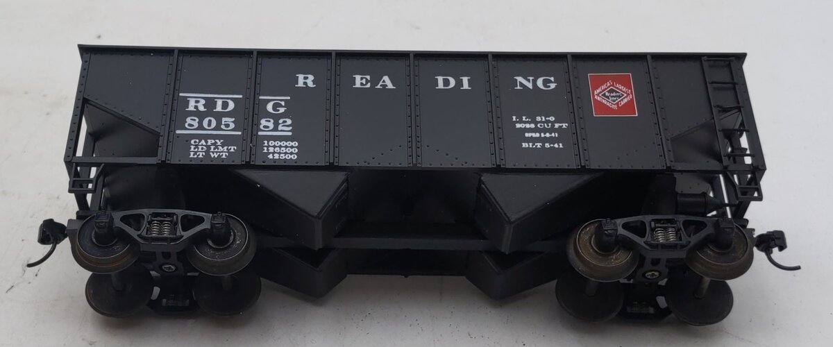 American Models S Scale Reading Hopper Car #80582 LN/Box